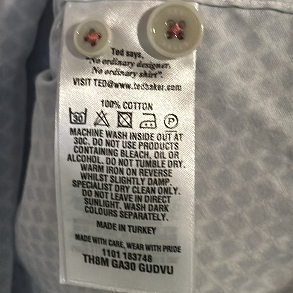 TED BAKER London 100% Cotton Polo Shirt Size 4 - Picture 8 of 10